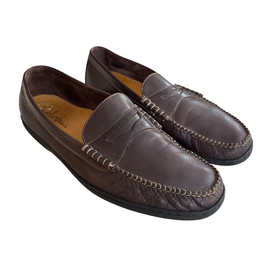 Cole Haan Men’s Brown Leather Penny Loafers Size 12M